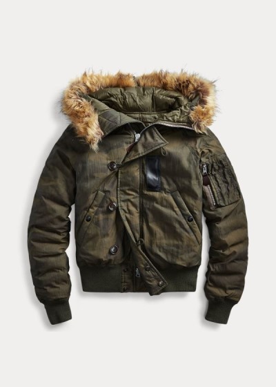 Dámské Bundy Ralph Lauren Faux Fur-Trim - 29180-SAXQ